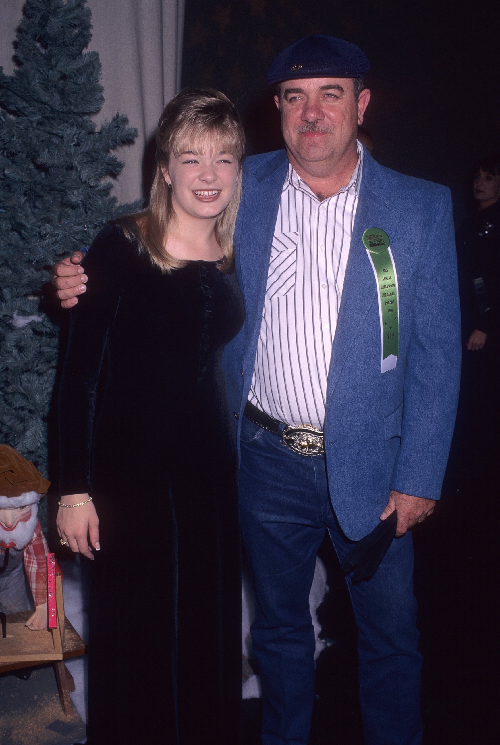 PHOTO: LeAnn Rimes and father Wilbur Rimes attend the 65th Annual Hollywood Christmas Parade on Dec. 1, 1996 in Hollywood, Calif. 