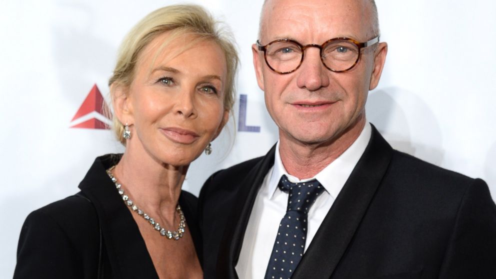  Trudie Styler and Sting attend the Friars Foundation Gala honoring Robert De Niro and Carlos Slim at The Waldorf Astoria on Oct. 7, 2014 in New York City.