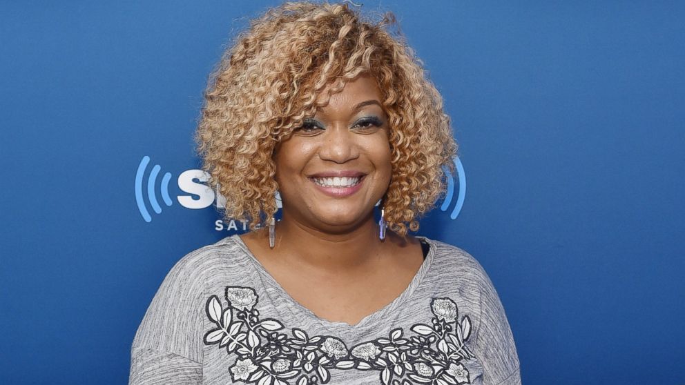 Sunny Anderson poses for a picture during her visit to SiriusXM's "Food Talk" on Oct. 17, 2014 in New York City.
