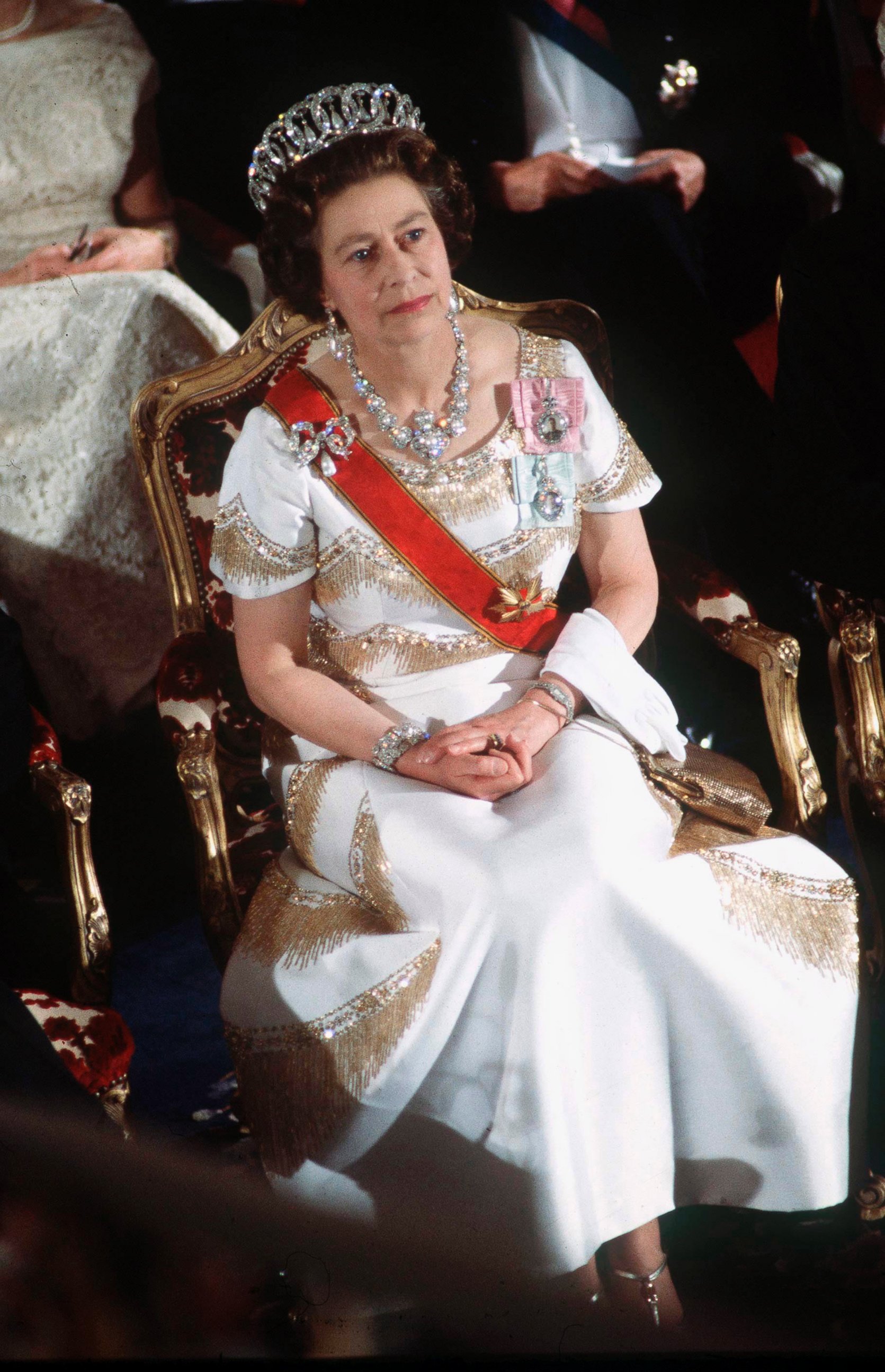 PHOTO: Queen Elizabeth II during an official tour of Germany 22 May 1978 . 