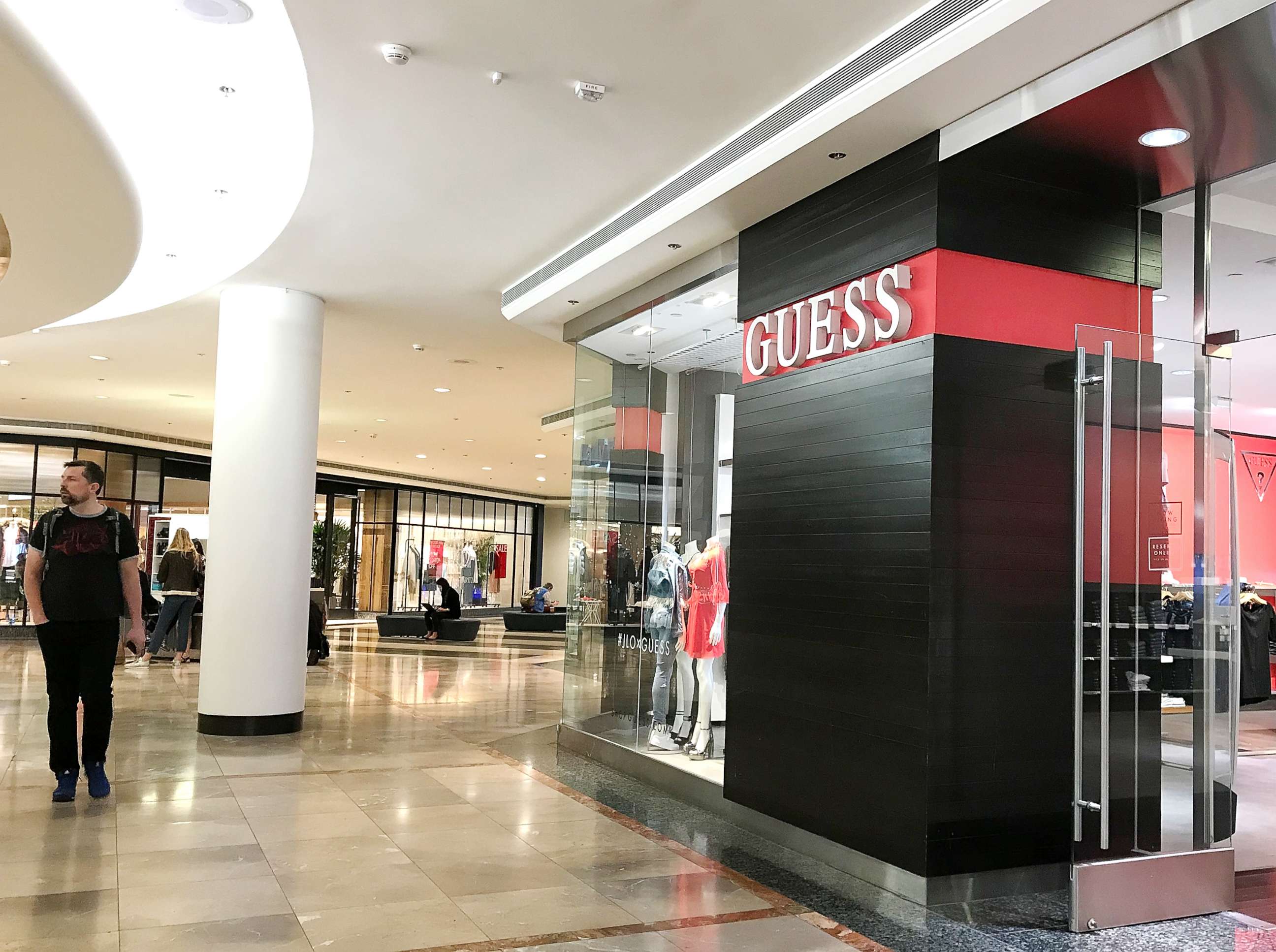 PHOTO: A Guess store is pictured on Feb. 1, 2018, in San Francisco.
