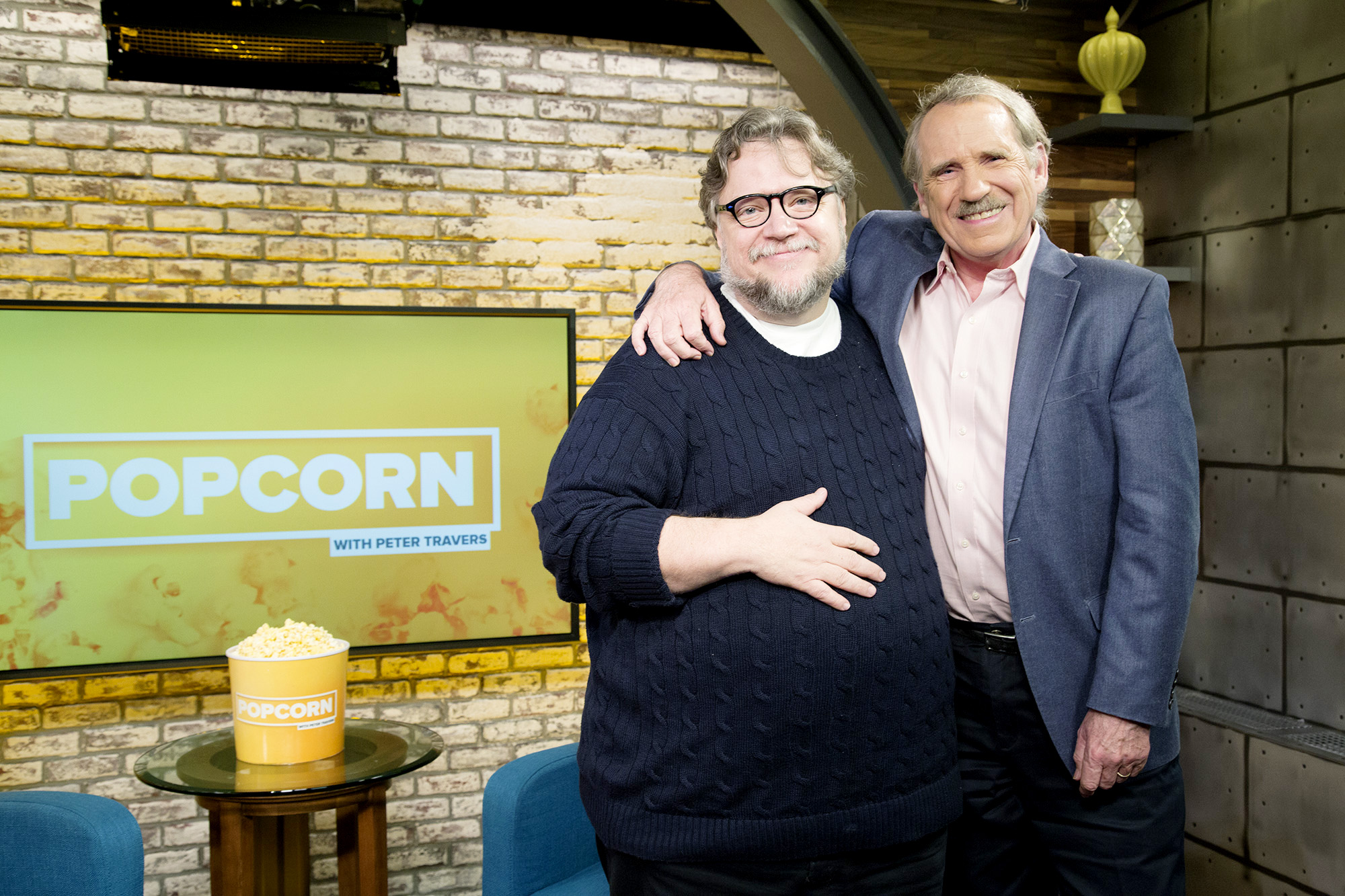 PHOTO: Guillermo del Toro appears on "Popcorn with Peter Travers" at ABC News studios, Dec. 5, 2017, in New York City.
