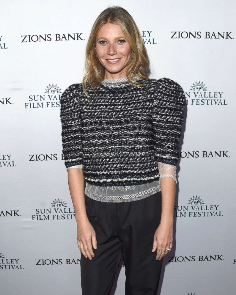 PHOTO: Gwyneth Paltrow attends the 2018 Sun Valley Film Festival - Vision Award Dinner for Gwyneth Paltrow held at the Roundhouse, March 17, 2018 in Sun Valley, Idaho.