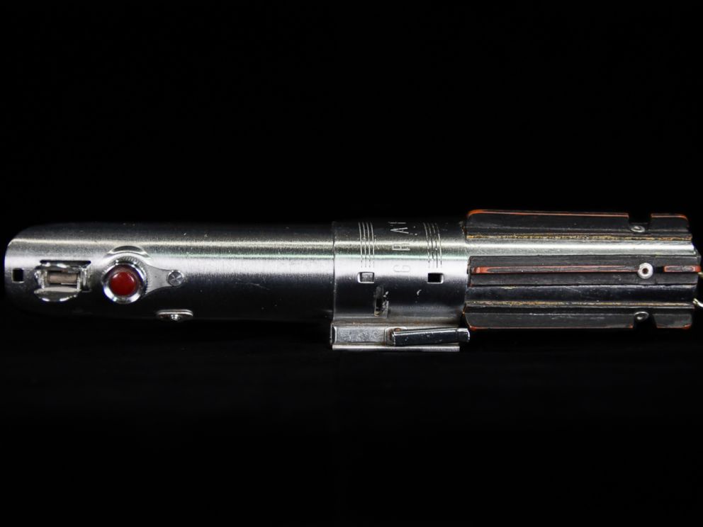 PHOTO:The original lightsaber used by Mark Hamill in the first Star Wars movie.