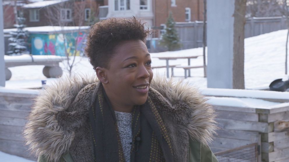 PHOTO: Samira Wiley discusses her role on "The Handmaid's Tale" with ABC News' "Nightline."