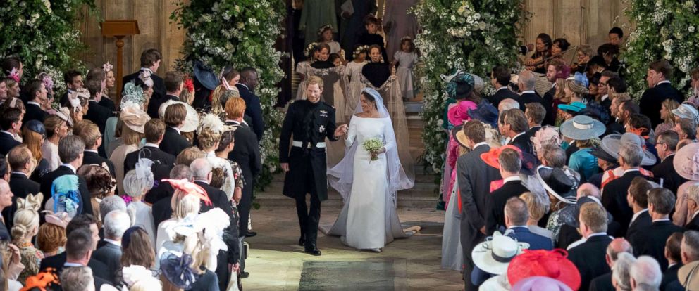 Image of the royal wedding prince harry meghan markle church