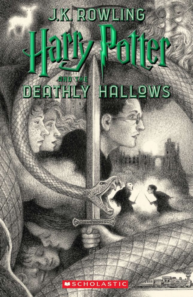 PHOTO: Scholastic's new book cover for "Harry Potter and the Deathly Hallows," featuring art by Brian Selznick, is pictured here.