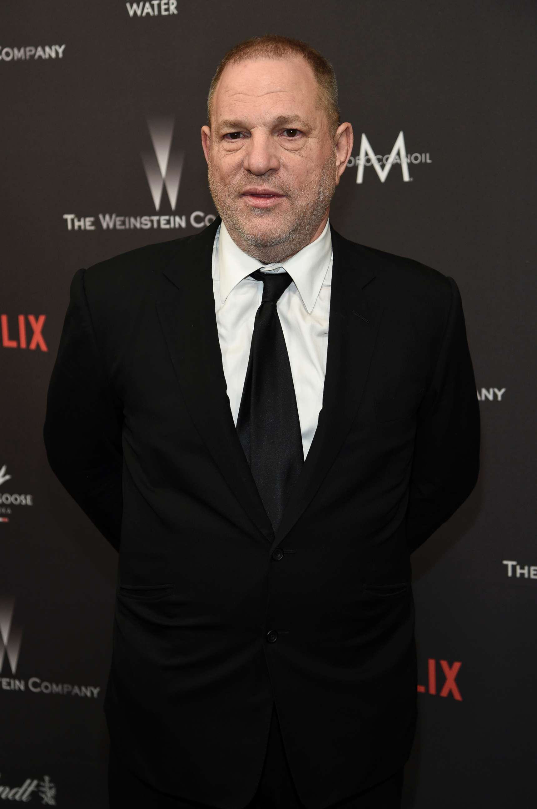 PHOTO: Harvey Weinstein arrives at The Weinstein Company and Netflix Golden Globes afterparty at the Beverly Hilton Hotel in Beverly Hills, Calif., Jan. 8, 2017. 