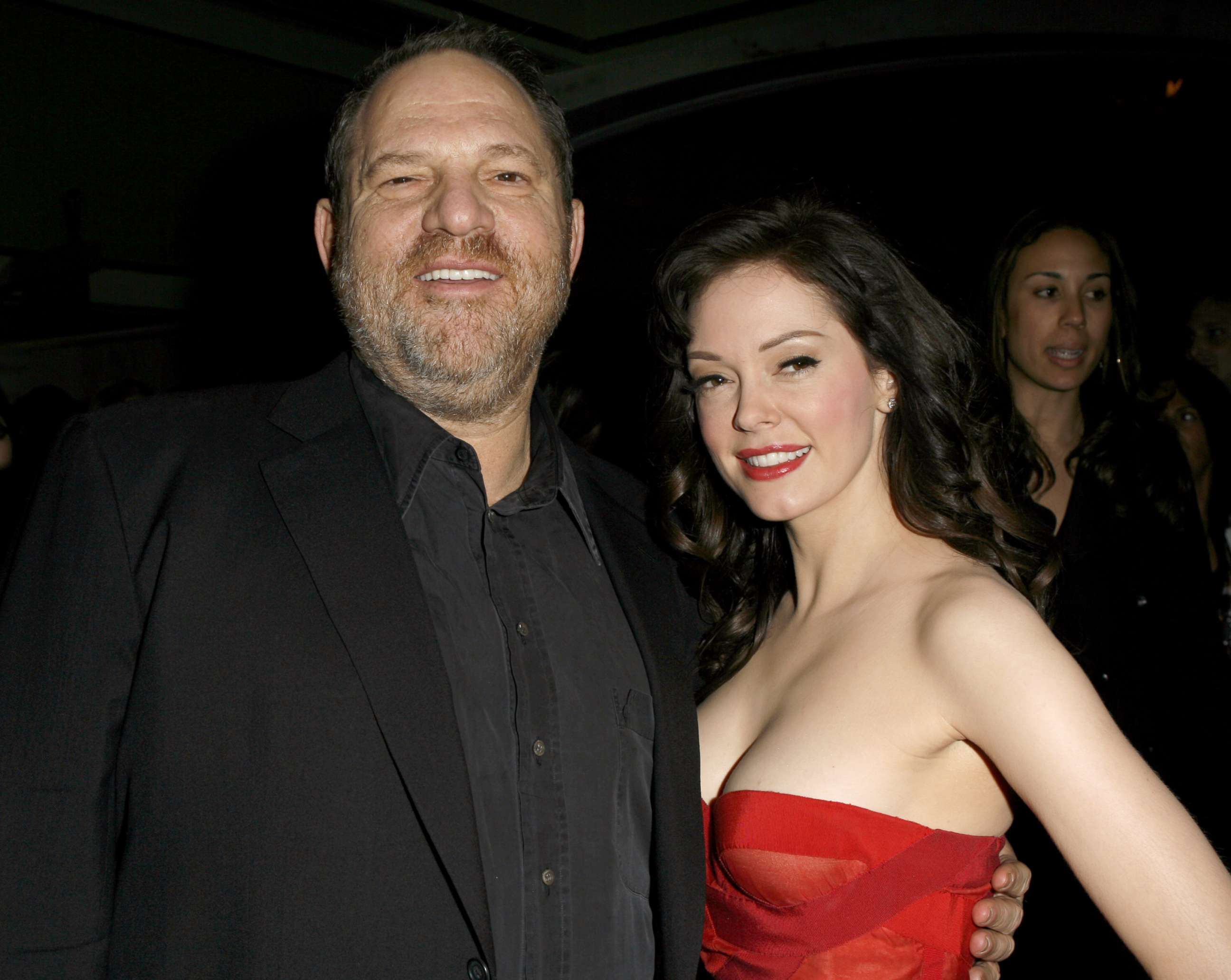 PHOTO: Harvey Weinstein and Rose McGowan during "Grindhouse" Los Angeles Premiere in Los Angeles, March 26, 2007. 