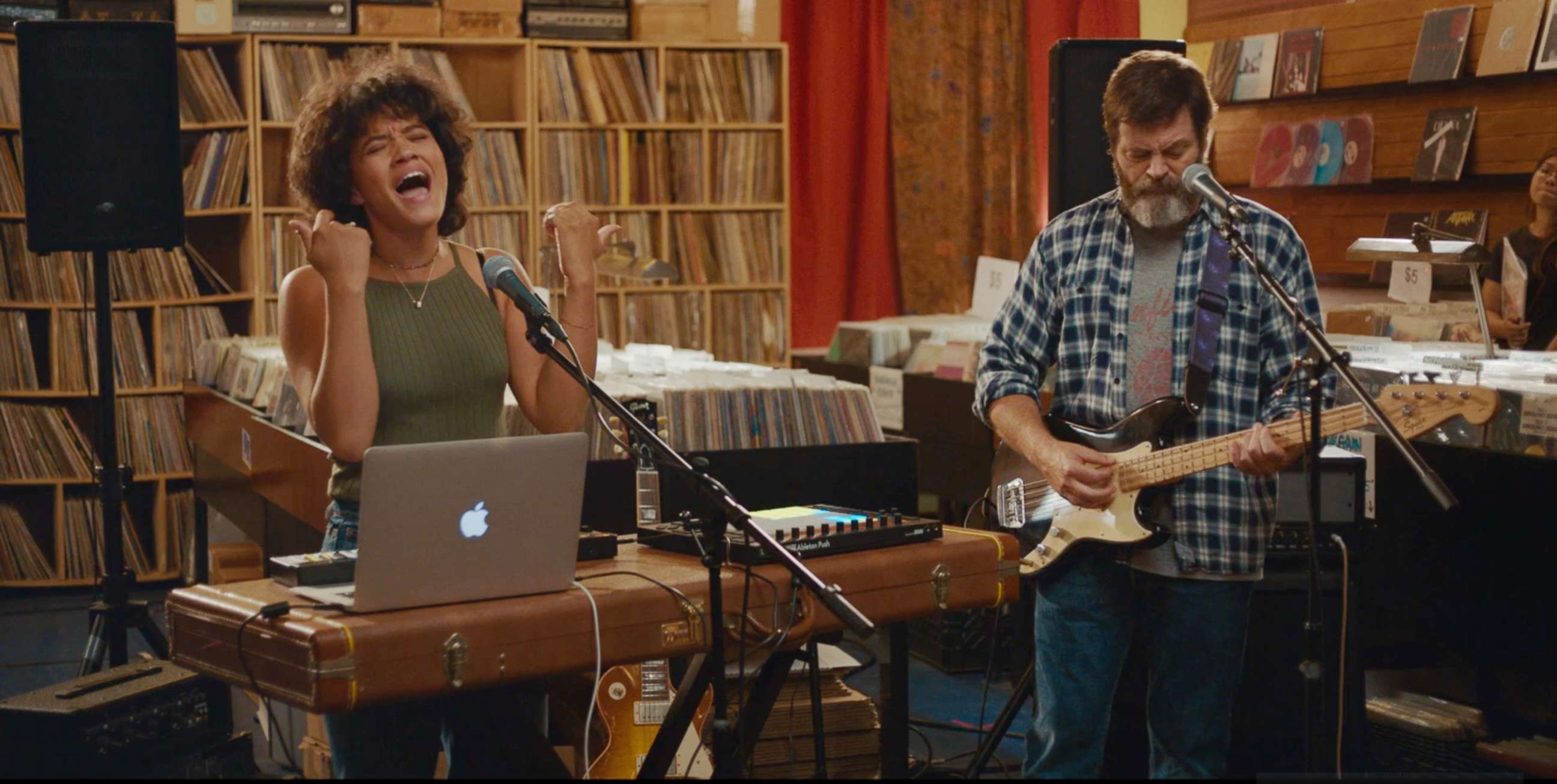 PHOTO: Kiersey Clemons and Nick Offerman appear in a scene from "Hearts Beat Loud." 
