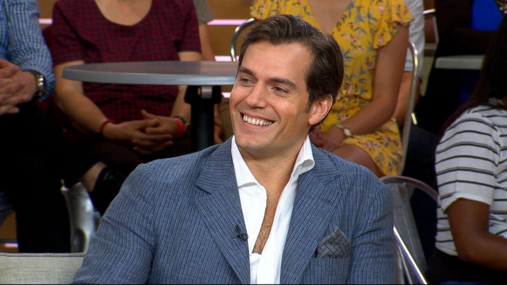 PHOTO: Henry Cavill appears on Good Morning America to promote his new movie, 'Mission Impossible', July 24, 2018.