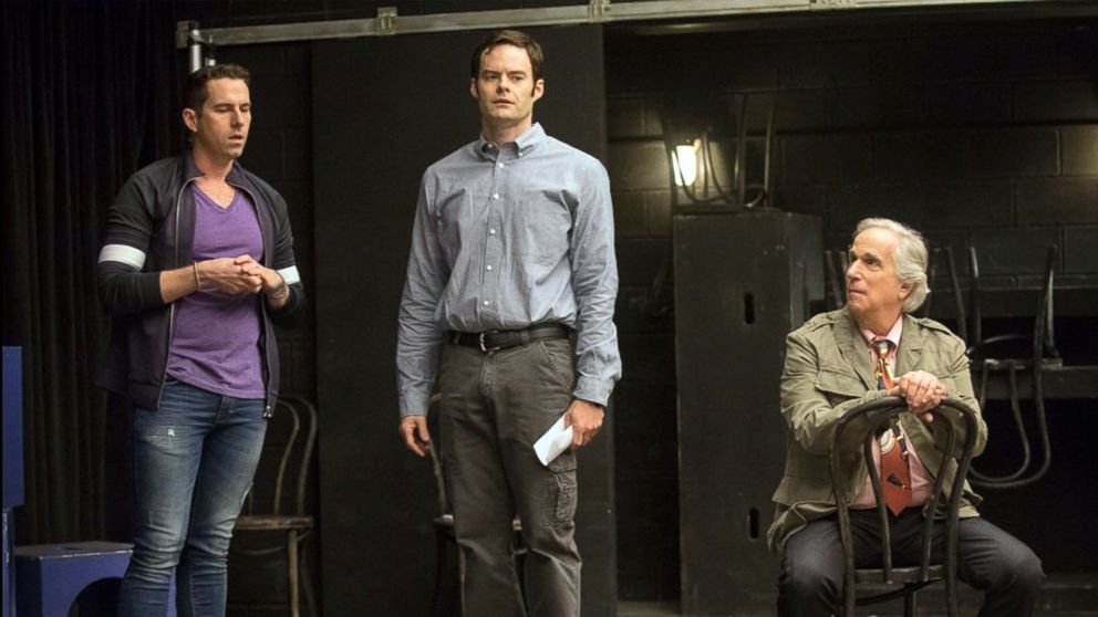 PHOTO: Rightor Doyle, Bill Hader and Henry Winkler in a scene from HBO's "Barry."