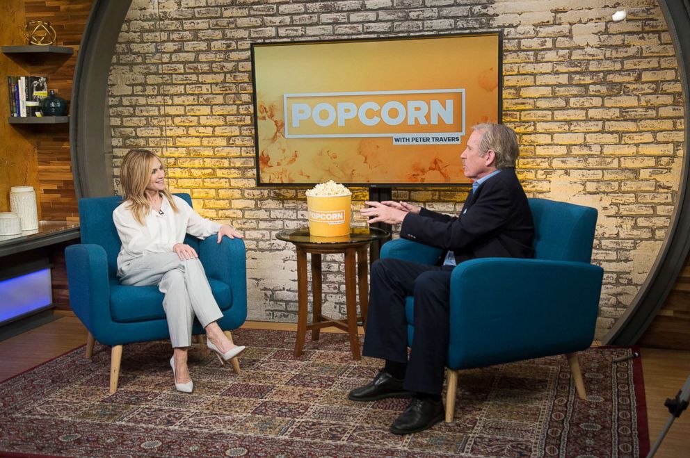 PHOTO: Holly Hunter appears on "Popcorn with Peter Travers" at ABC News studios on June 11, 2018, in New York City. 