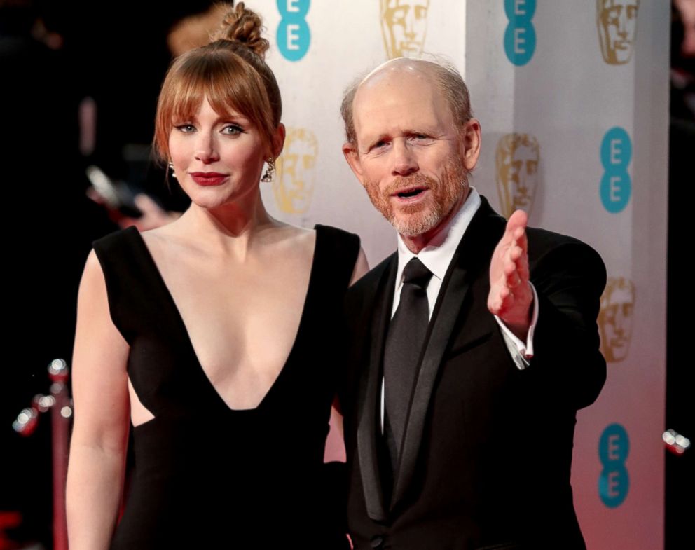 PHOTO: Bryce Dallas and Ron Howard at the British Academy Film Awards 2017, Feb. 12, 2017, in London.