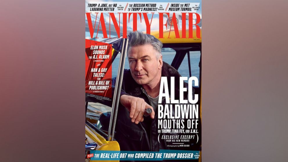 PHOTO: Alec Baldwin on the cover of this April's Vanity Fair. 