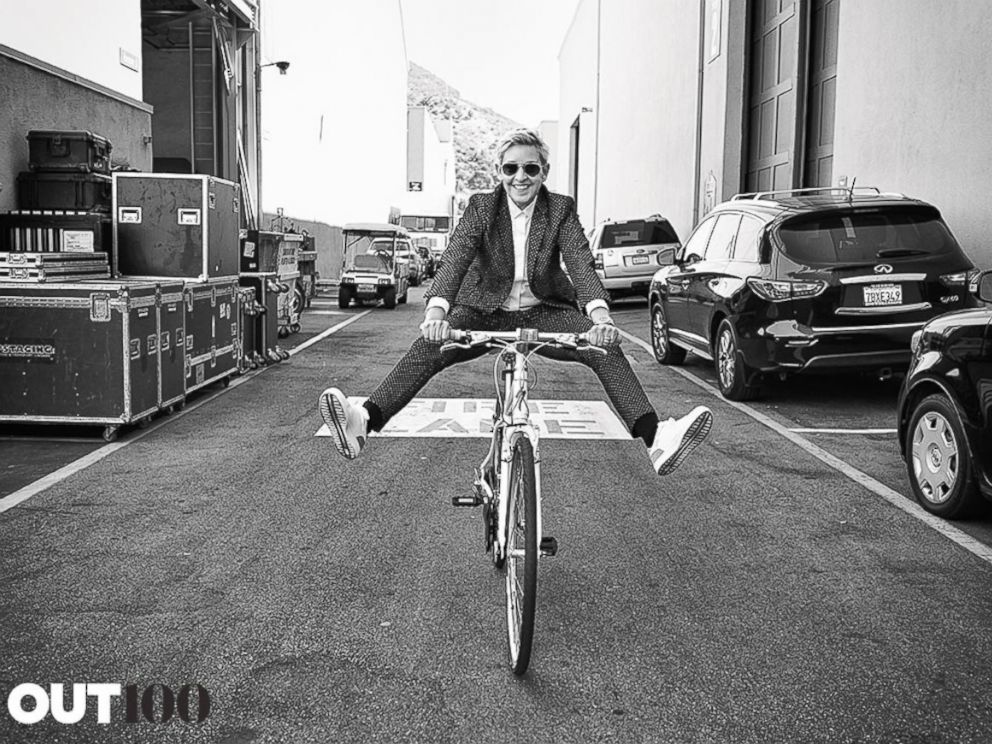 PHOTO: Ellen DeGeneres in Out Magazine.