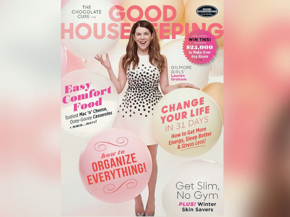 PHOTO: Lauren Graham is on the cover of Good Housekeeping January 2017 issue.