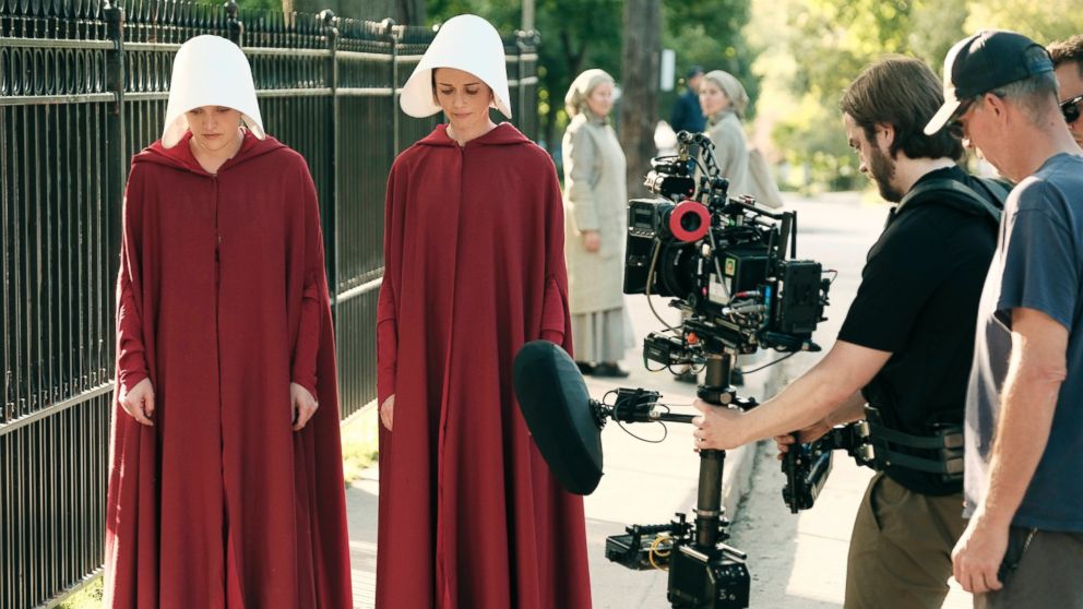 PHOTO: Elisabeth Moss in a scene from the movie, "The Handmaid's Tale," 2017.