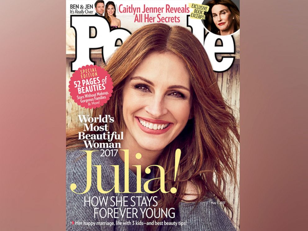 PHOTO: Julia Roberts is People magazine's Most Beautiful woman of 2017. 