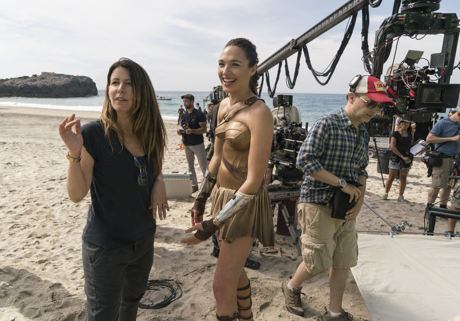 PHOTO: The director of photography for Wonder Woman shares photos from the set. Director Patty Jenkins and Gal Gardot are pictured on set. 