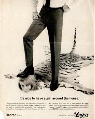 Advertising from the Mad men era.