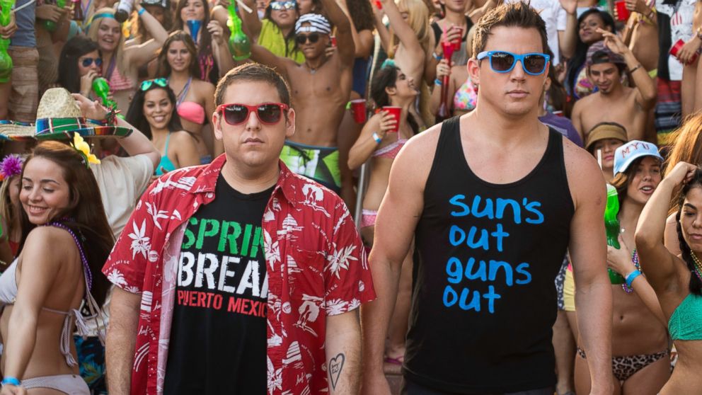 Jonah Hill and Channing Tatum in Columbia Pictures' "22 Jump Street," which opens June 13, 2014.