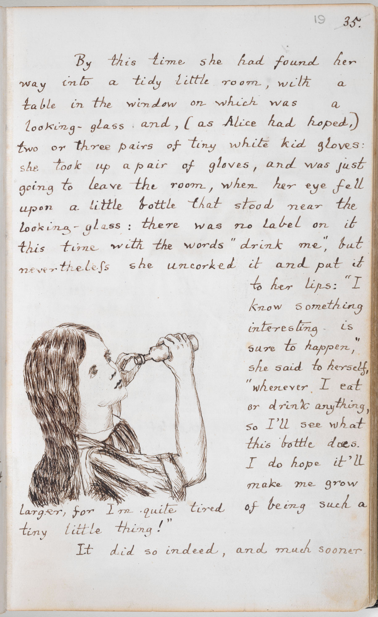 PHOTO: Reverend Charles Dodgson created this manuscript of "Alice's Adventures Under Ground" as a present for Alice Liddell in 1864.