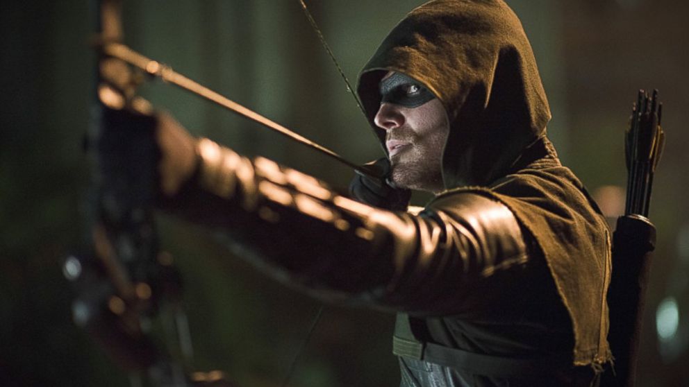 Stephen Amell is seen as Arrow in this undated file photo. 