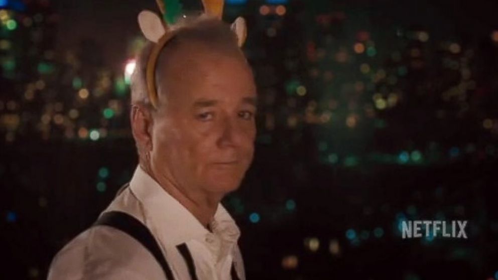 Bill Murray is seen in a trailer for a new holiday film by Sofia Coppola. 