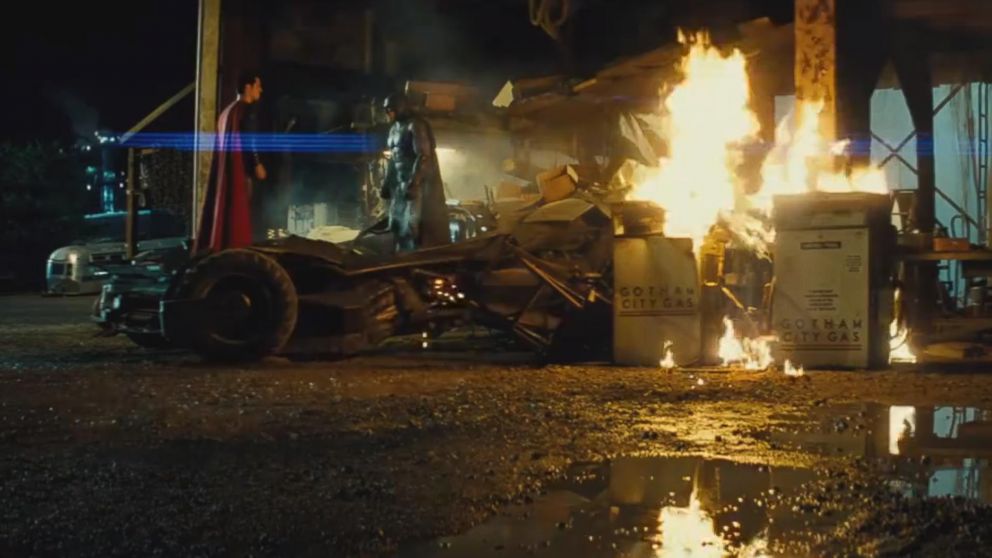 Henry Cavill Gets Hit By The Batmobile In New 'Batman V. Superman