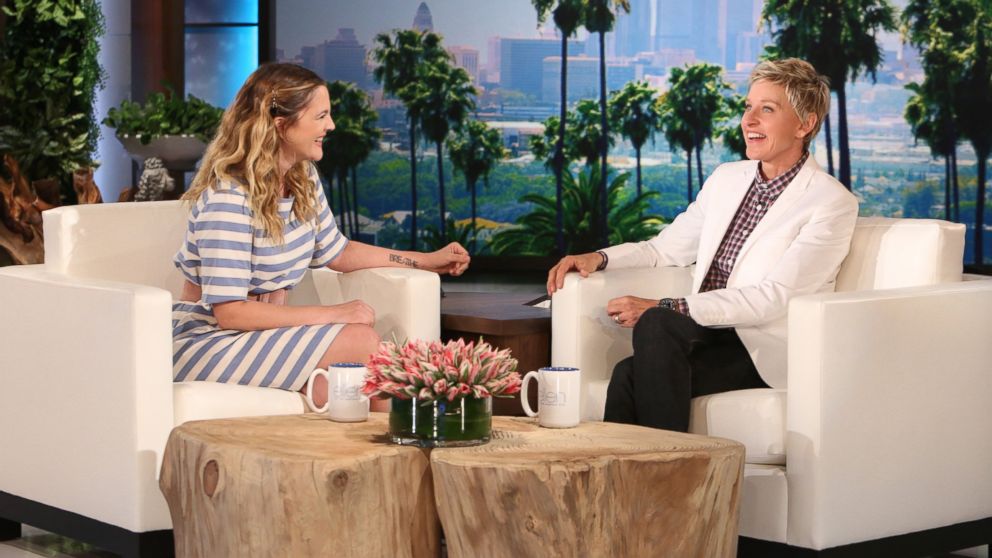 Drew Barrymore on “The Ellen DeGeneres Show.” 