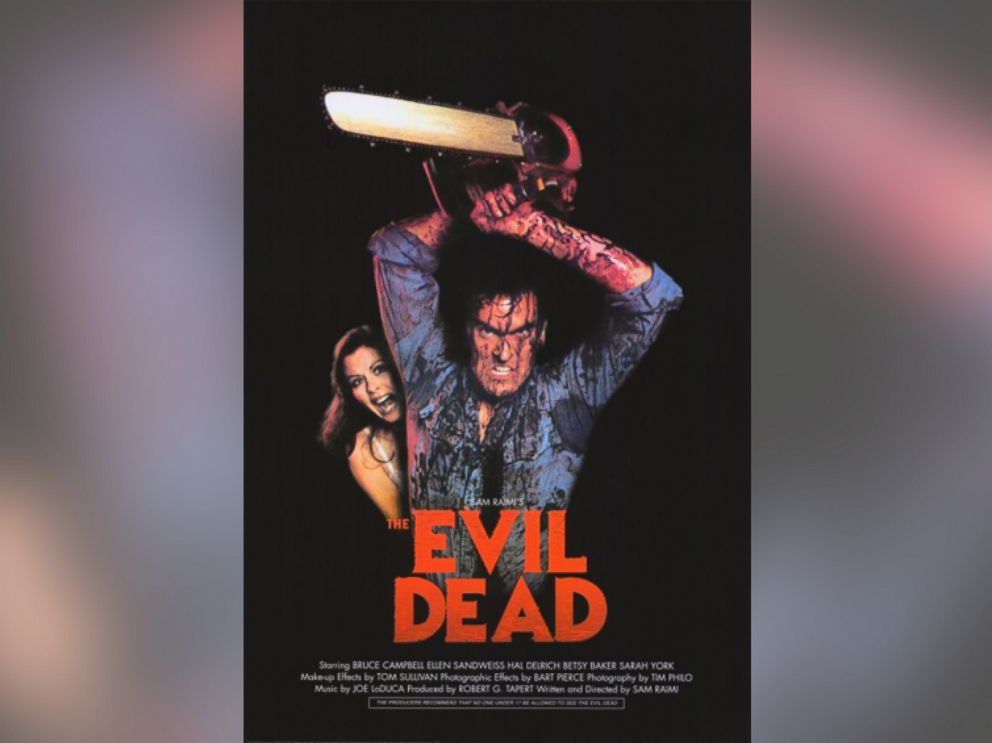 PHOTO: A promotional poster for the 1981 film "The Evil Dead" is pictured. 