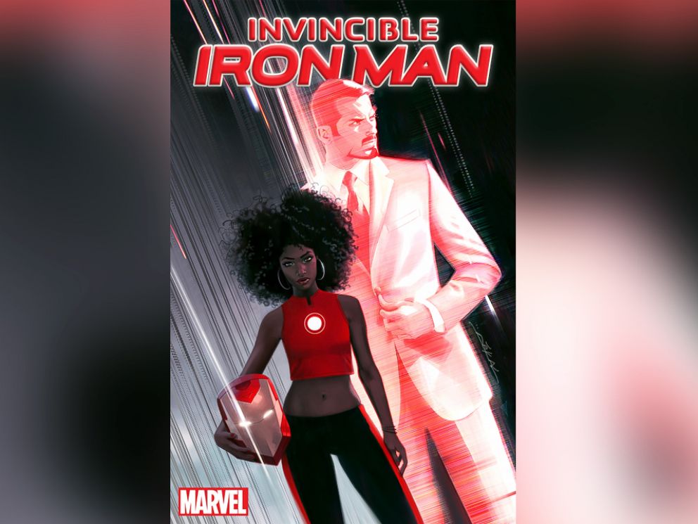 PHOTO: New "Invincible Iron Man" cover shows Riri Williams, who will take over for Tony Stark.