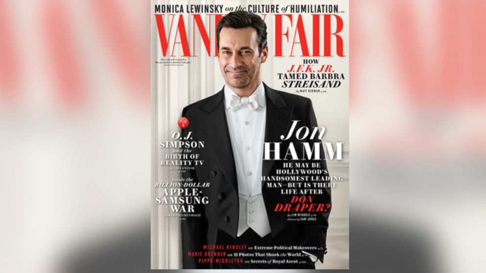 Jon Hamm is pictured on the June 2014 cover of Vanity Fair. 