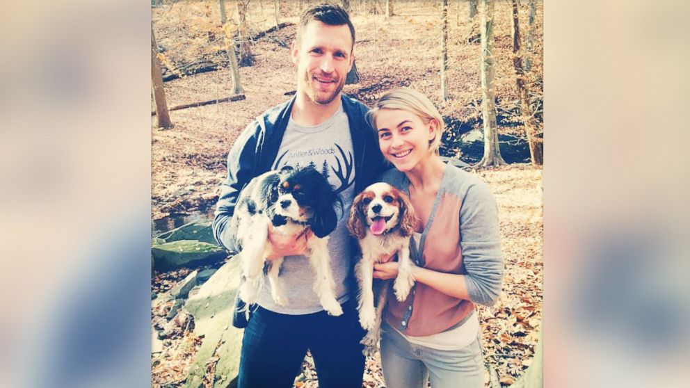 Julianne Hough posted this photo to Instagram on Dec. 2, 2014 with the caption, "A little nature walk with the loves of my life! Amazing goal tonight sweetheart! @brookslaich xoxo."