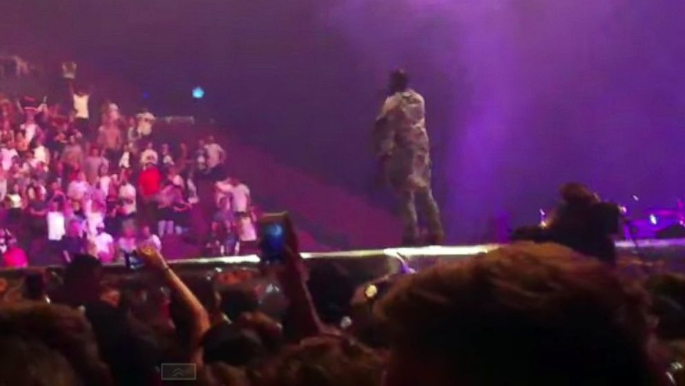 VIDEO: Kanye West wanted all fans to stand up during his show in Sydney, Australia, but some were wheelchair-bound.