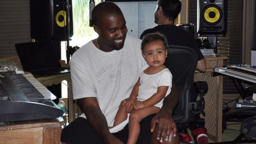 Kim Kardashian posted this photo to her Instagram on Aug. 4, 2014 with the caption, "#BringYourDaughterToWorkDay."