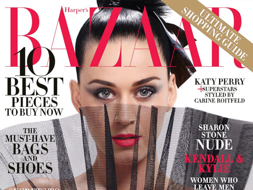 PHOTO: Katy Perry appears on the cover of the September, 2015 issue of Bazaar Magazine.