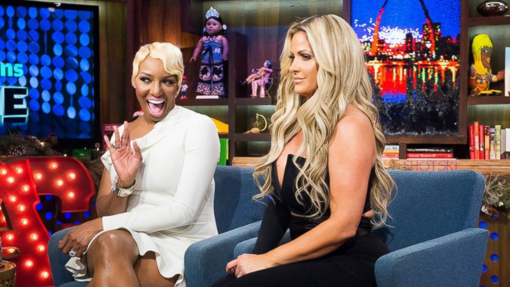 NeNe Leakes and Kim Zolciak appear on "Watch What Happens Live," Dec. 7, 2014.