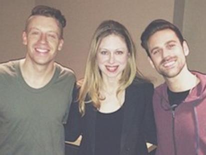 Chelsea Clinton with Macklemore