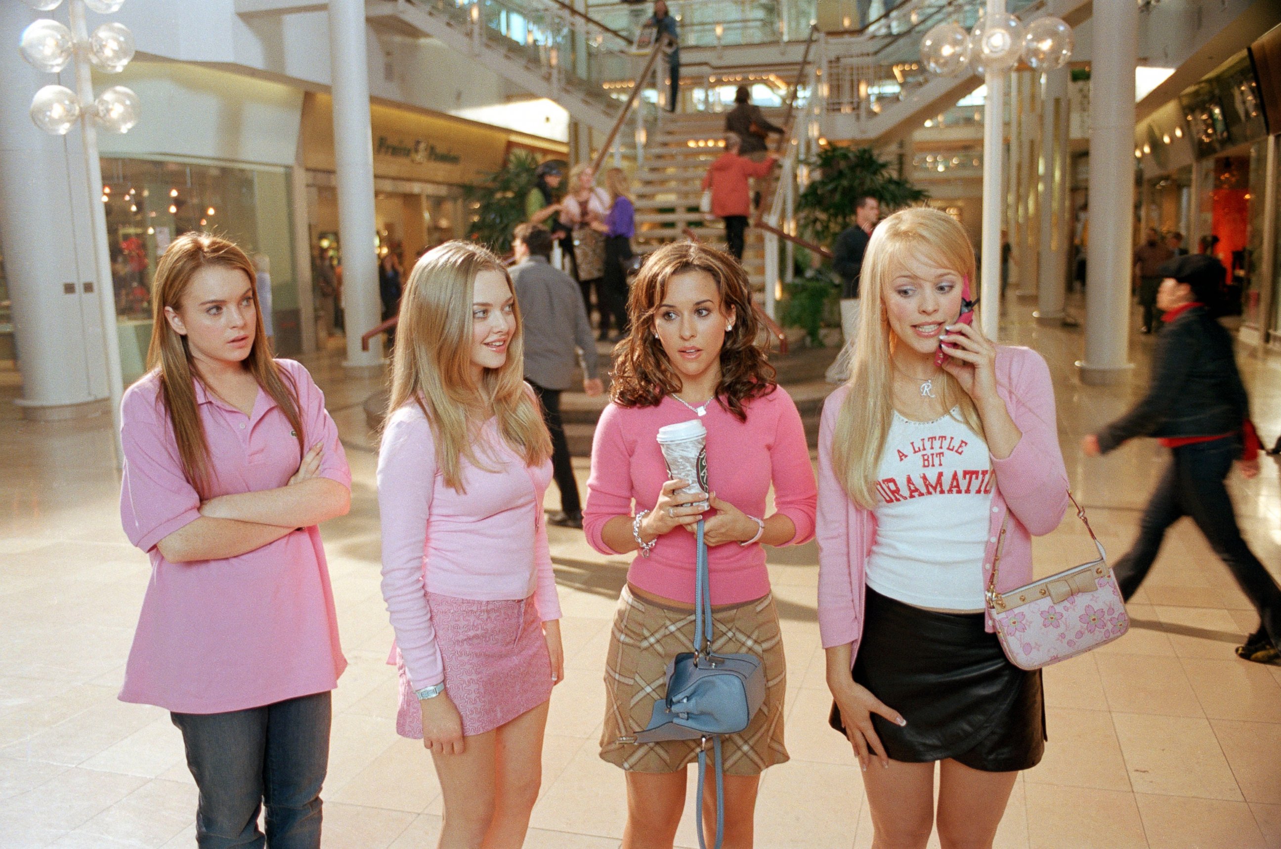 Lacey Chabert, Rachel McAdams, Lindsay Lohan and Amanda Seyfried appear in the 2004 film, "Mean Girls". 