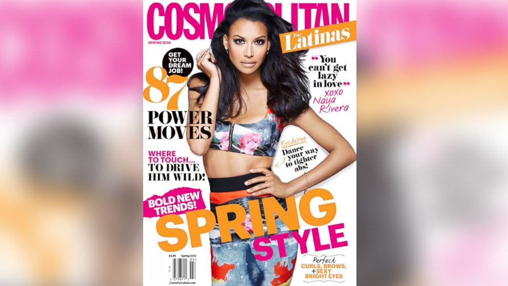 Naya Rivera appears on the spring 2014 cover of Cosmopolitan for Latinas. 