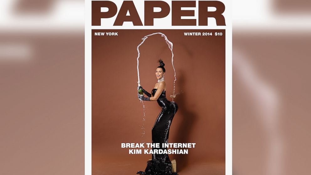 Kim Kardashian appears on cover of Paper magazine for their Winter 2014 iss...