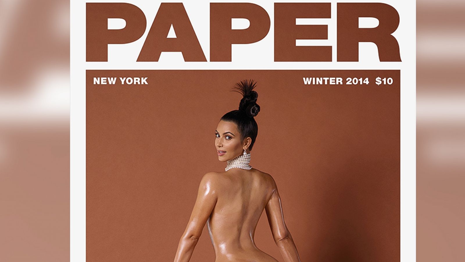 Kim Porn - Kim Kardashian Leaves Little to Imagination in Raciest Magazine Cover Yet -  ABC News