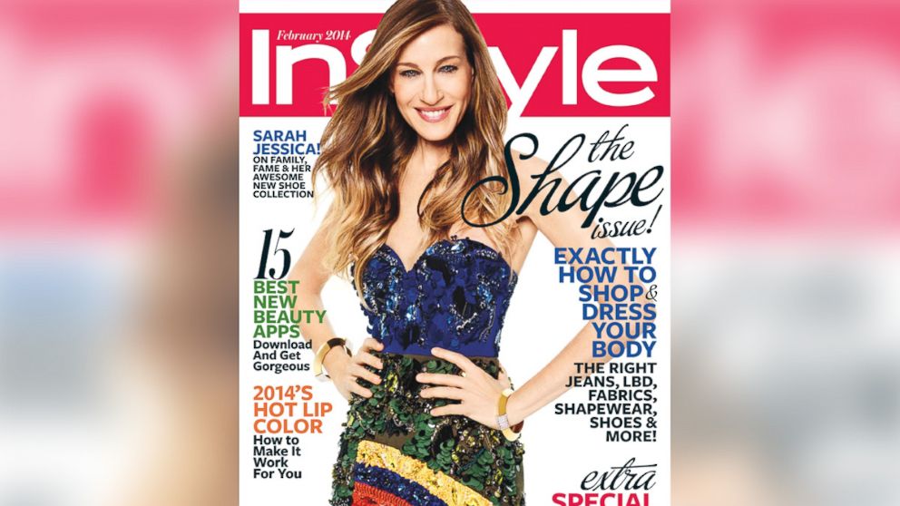 Sarah Jessica Parker pictured on the Feb. 2014 cover of InStyle. 