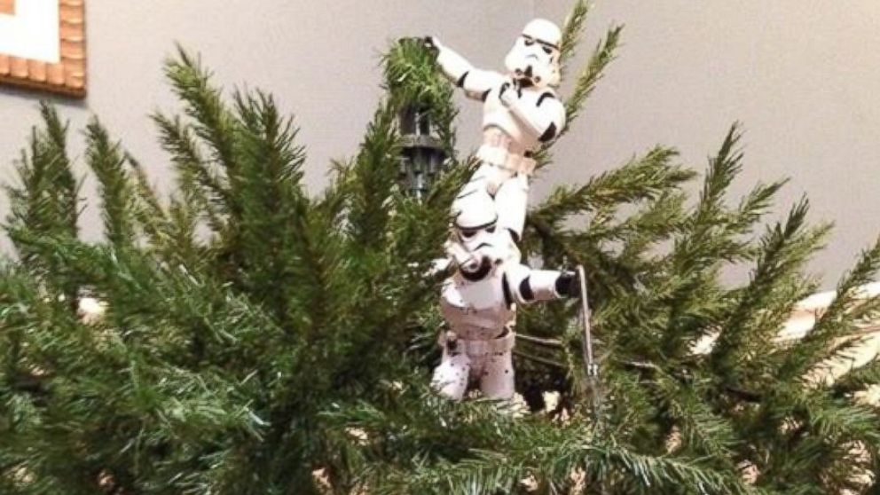 Crafty mums unveil their Star Wars themed Christmas trees - but not  everyone is impressed