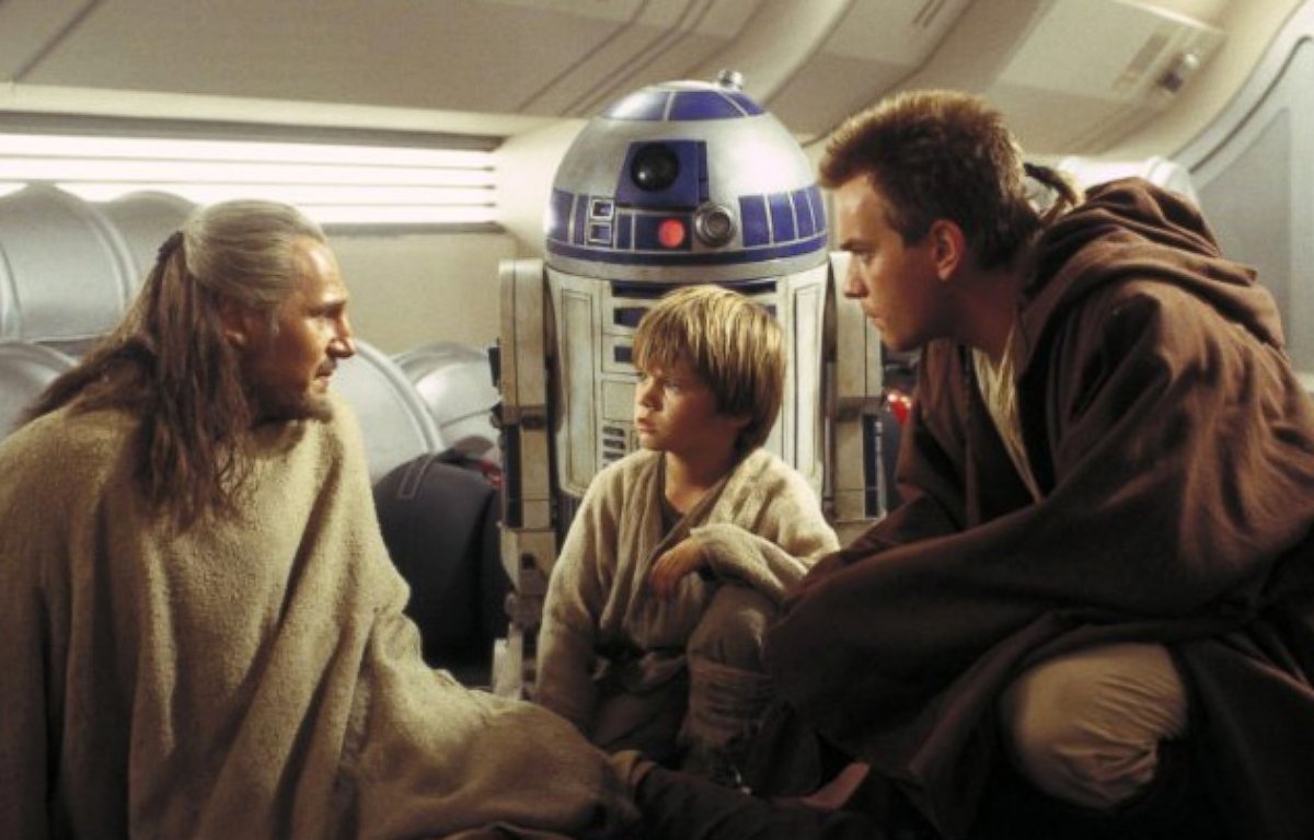 PHOTO: Liam Neeson, Jake Lloyd and Ewan McGregor star in the 1999 film, "Star Wars: Episode I - The Phantom Menace."