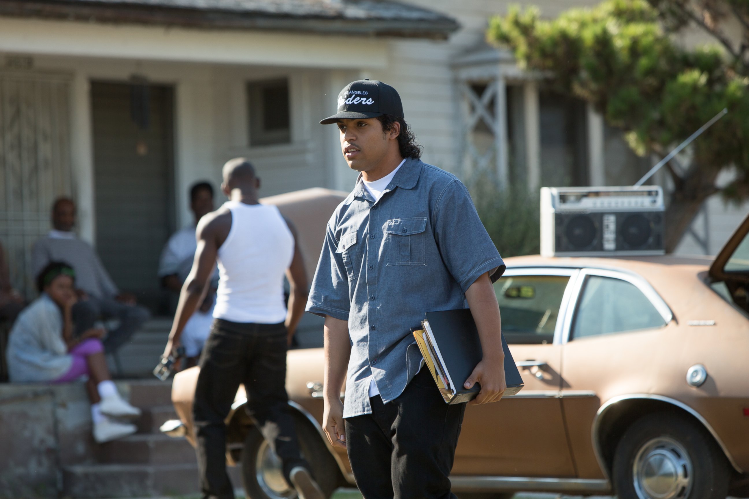 PHOTO:O'Shea Jackson, Jr. plays Ice Cube in the film, Straight Outta Compton. 