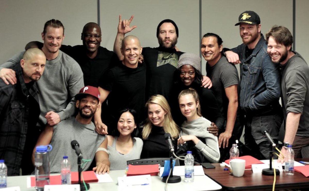 PHOTO: David Ayer posted this photo on Twitter on April 8, 2015 with the caption, "Cast read through today! #SuicideSquad." 