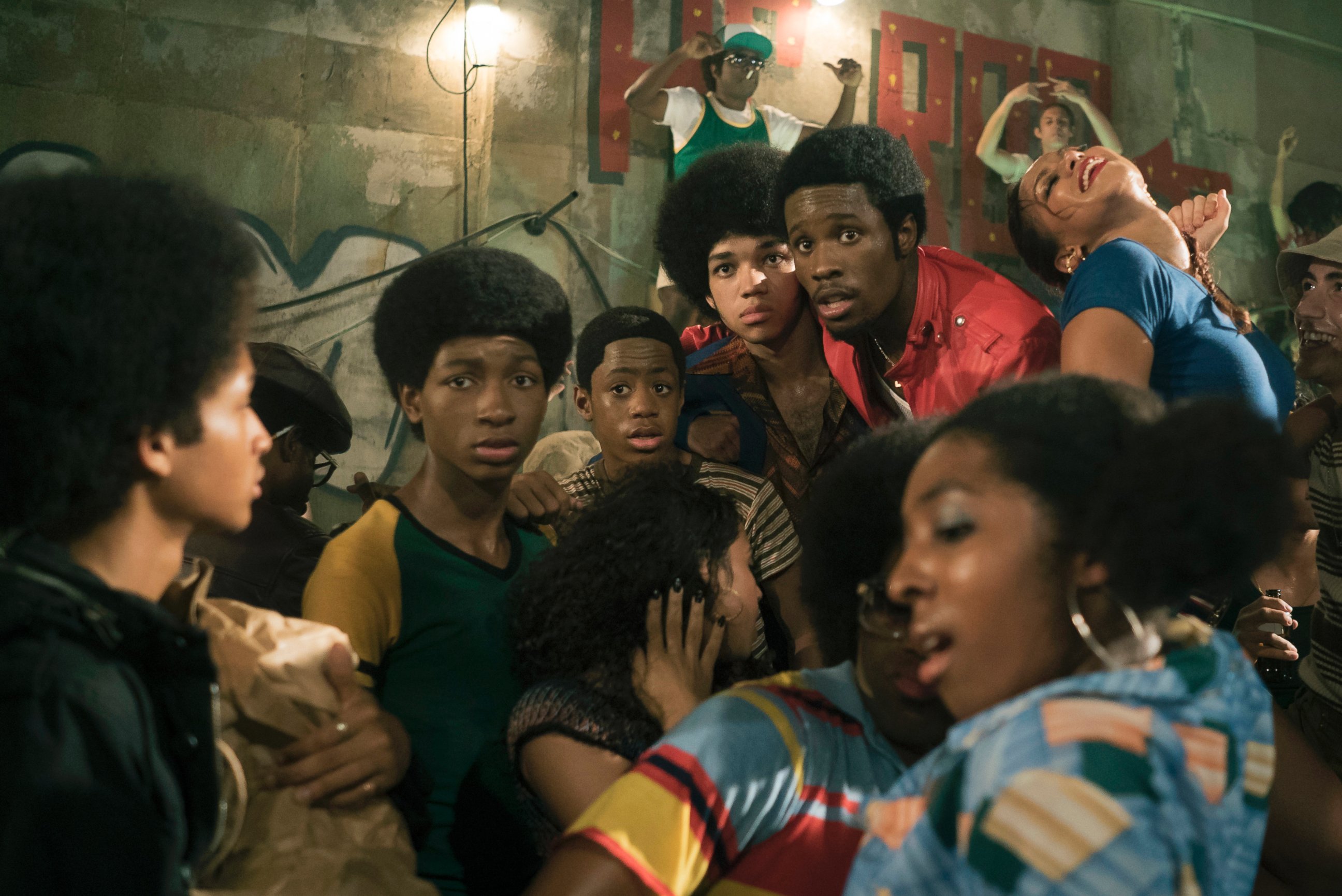 PHOTO: (L-R)Jaden Smith, Tremaine Brown Jr., Skylan Brooks, Justice Smith and Shameik Moore star in the new Netflix series"The Get Down."